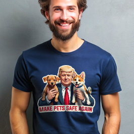 Gör husdjur Säkra igen Trump Presidentdebatt T Shirt