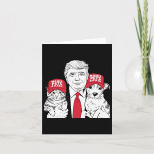 Gör husdjur säkra igen val Mega Trump Roligt debat Kort