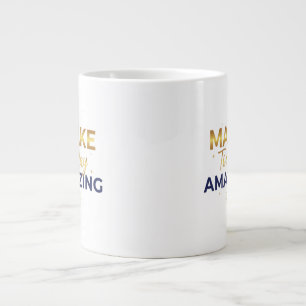 Gör Idag Fantastisk Guld Marin Sol Design Jumbo Mugg