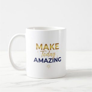 Gör Idag Fantastisk Guld Marin Sol Design Kaffemugg