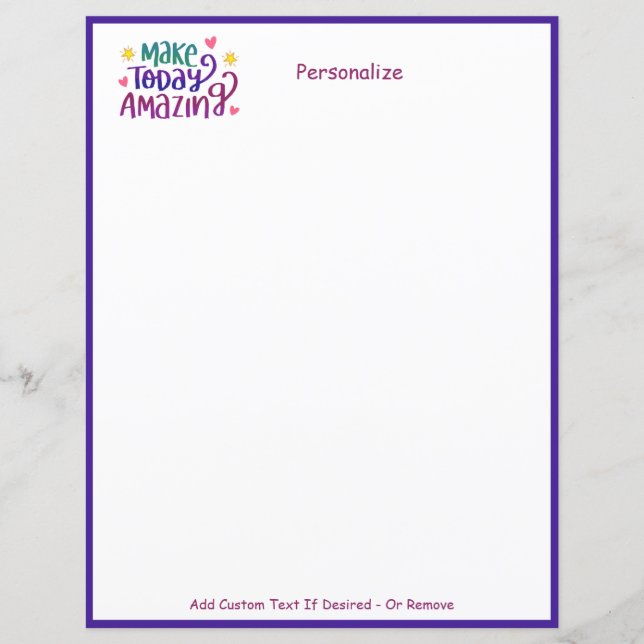 Gör Idag Fantastisk Inspirerande Citat Personalise (Framsida)