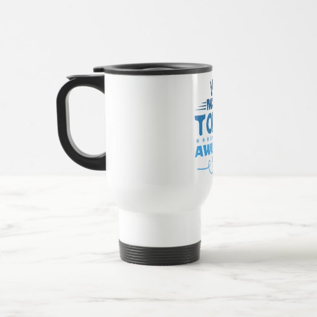 Gör Idag Fantastisk Retrotypografi Resemugg (Vänster)