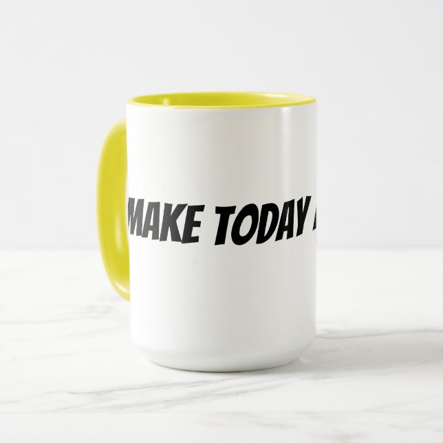 gör idag fantastiskt  mugg (Framsida vänster)