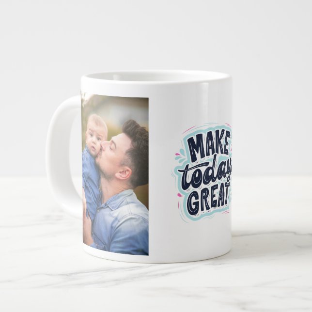 Gör Idag Stort Pappadagen Specialmugg Jumbo Mugg (Framsida vänster)