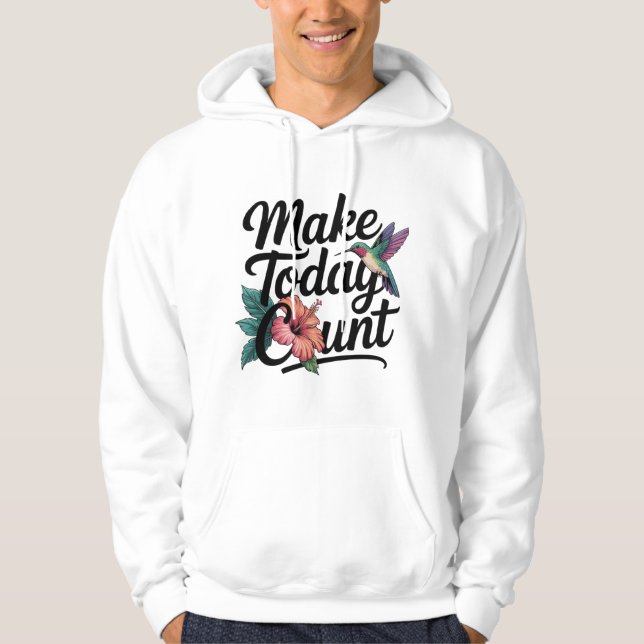 Gör idag till greve Hoodie - Motiv offert (Framsida)