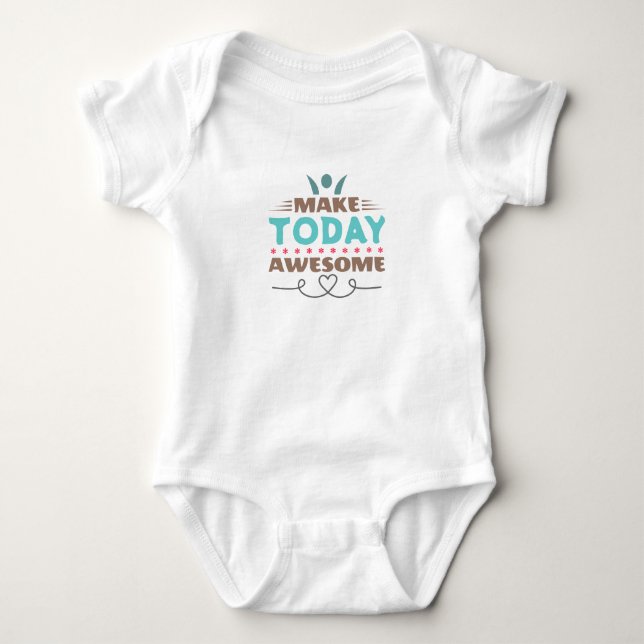 Gör Idag Underbart Retrotypografi T Shirt (Framsida)