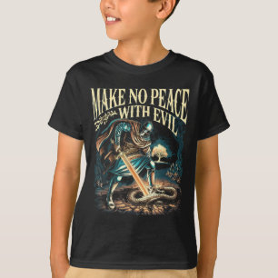 Gör Ingen Fred Med Ondskan Ärkeängel Mikael Jesus T Shirt