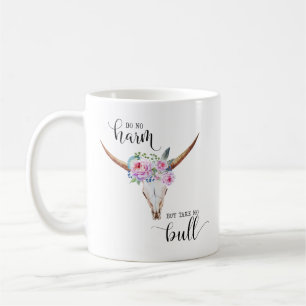 Gör ingen skada men att ta ingen tjur kaffemugg