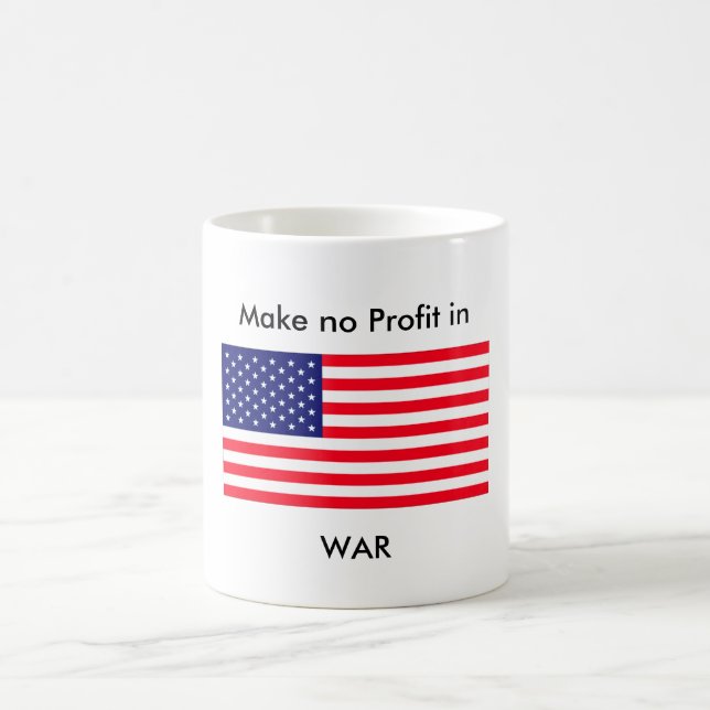 Gör ingen vinst i KRIGjGibney den MUSEUMZazzle Kaffemugg (Center)