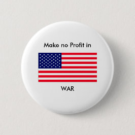 Gör ingen vinst i KRIGjGibney den MUSEUMZazzle Knapp