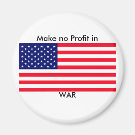 Gör ingen vinst i KRIGjGibney den MUSEUMZazzle Magnet