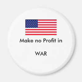 Gör ingen vinst i KRIGjGibney den MUSEUMZazzle Magnet