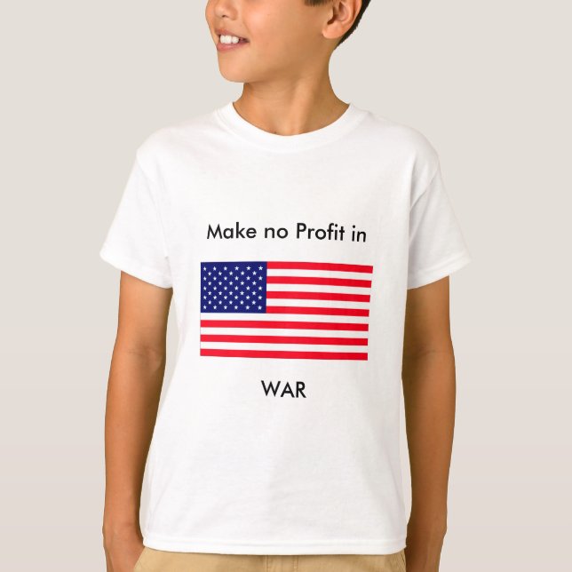 Gör ingen vinst i KRIGjGibney den MUSEUMZazzle Tee Shirt (Framsida)