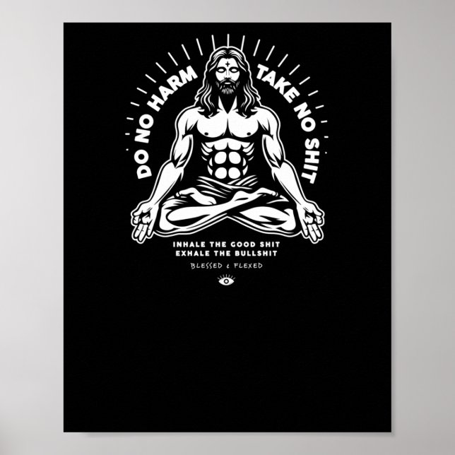 Gör inget Harm Sticker Poster (Framsidan)