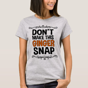 Gör inte denna ingefärskaka rolig t shirt
