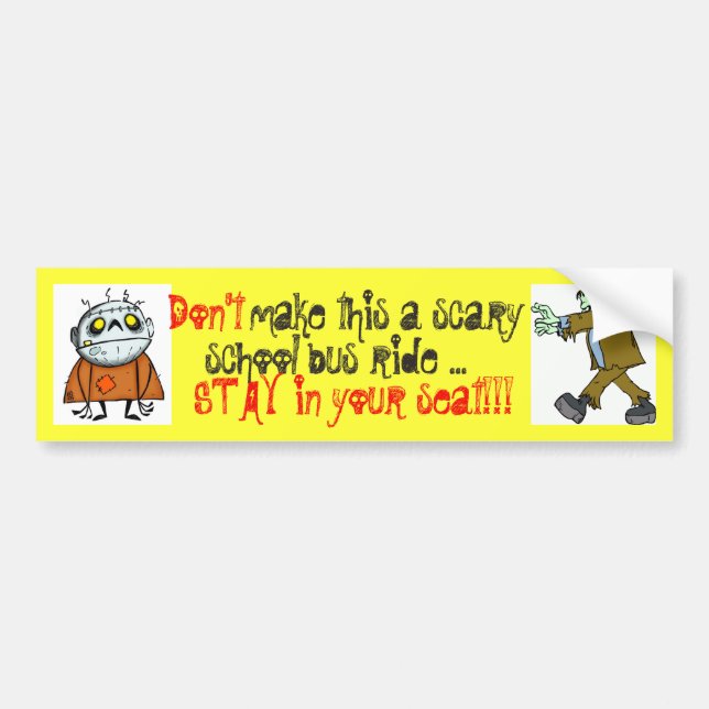 Gör inte detta en läskig bildekal (Framsidan)