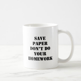 Gör inte din läxa kaffemugg