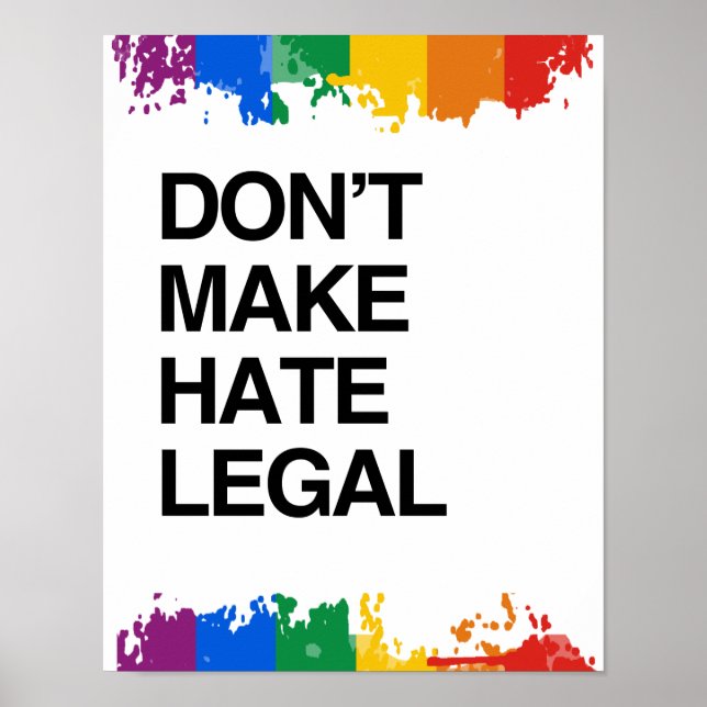 GÖR INTE HATTEN JURIDISK POSTER (Framsidan)