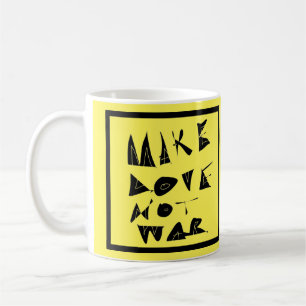 Gör inte Kärlek till Krig-grafik. Kaffemugg