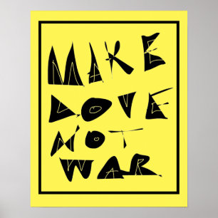 Gör inte Kärlek till Krig-grafik. Poster