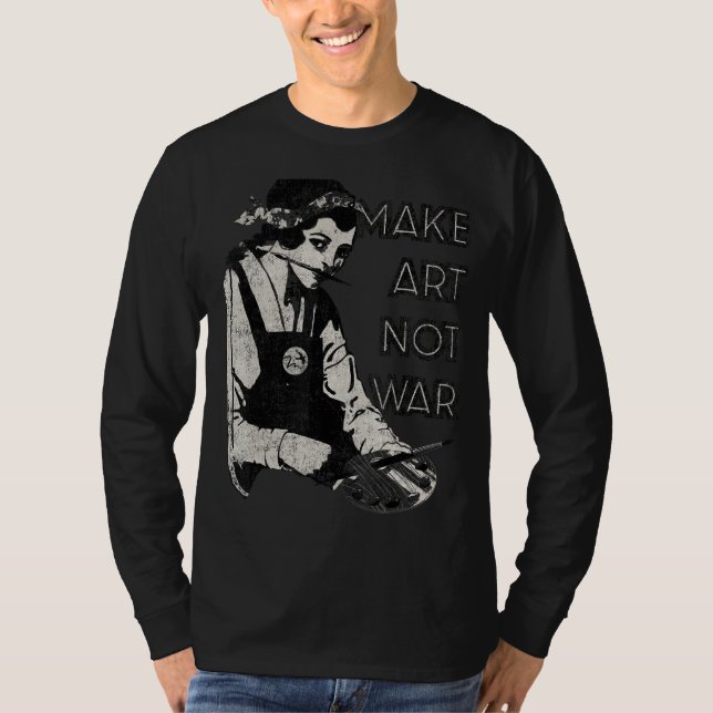 GÖR INTE KRIG - Konstnärer, målare, potter, knut T Shirt (Framsida)