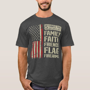 Gör inte med Flagga Familjefäder T Shirt