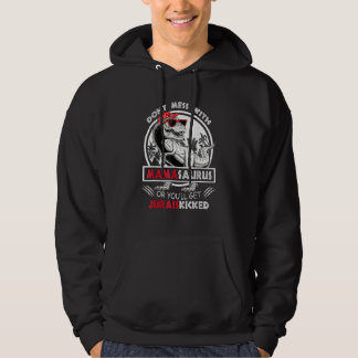 Gör inte  med Mamasaurus Du får Jurasskick Hoodie