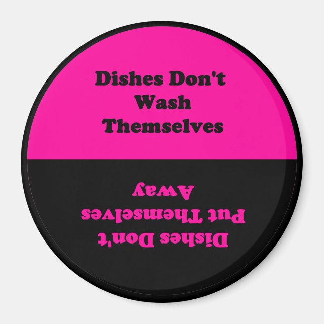 Gör inte sig själva.. Dishwasher Magnet (Framsidan)