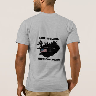 Gör Island amerikanskt igen Rolig kartmemet-shirt T Shirt