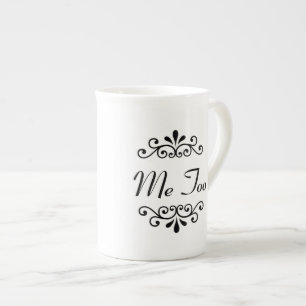 "Gör jag, mig för" kopplar ihop personlig mugg (2 Benporslin Mugg