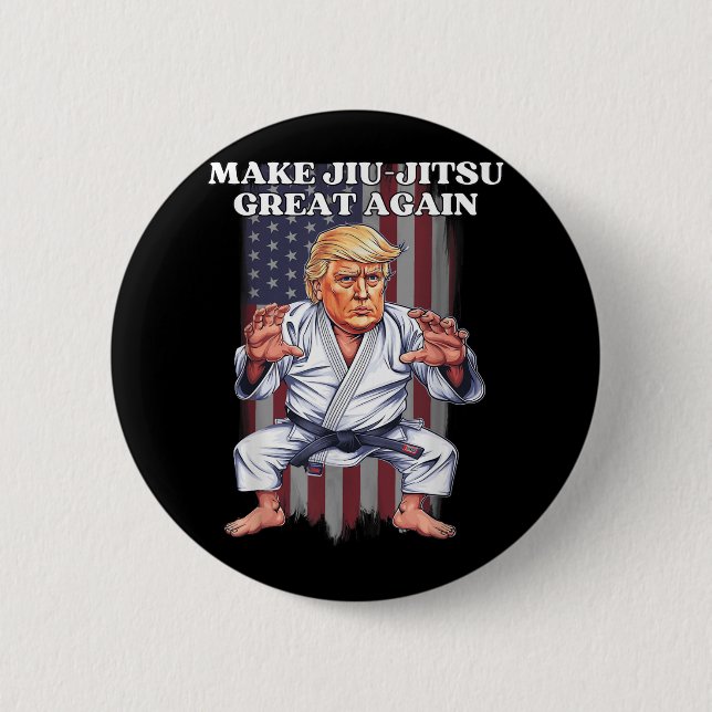 Gör Jiu-jitsu Underbar igen Trump Republican Bjj Knapp (Framsida)