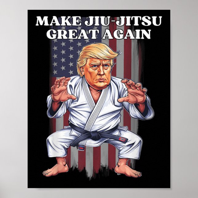 Gör Jiu-jitsu Underbar igen Trump Republican Bjj Poster (Framsidan)