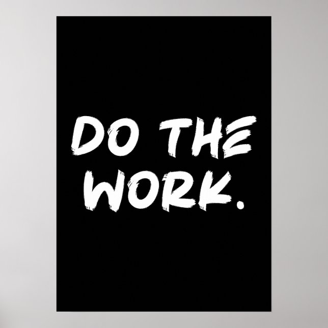 Gör jobbet - Framgångsrik, hetsig, motiv Poster (Framsidan)