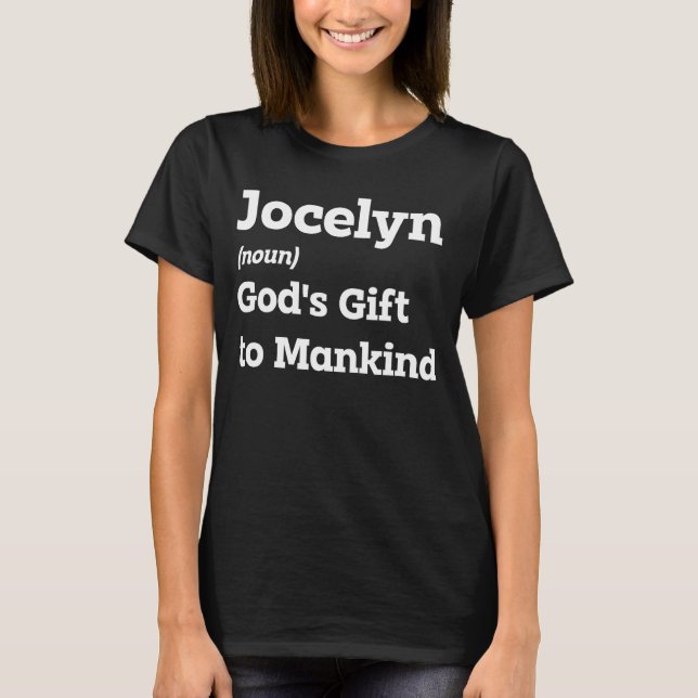 Gör Jocelyn sjömil med den här fina Namn-definitio T Shirt (Framsida)
