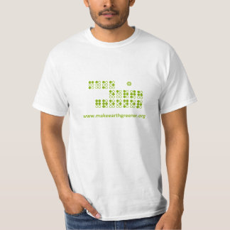 gör jord mer grön braille T-tröja Tee