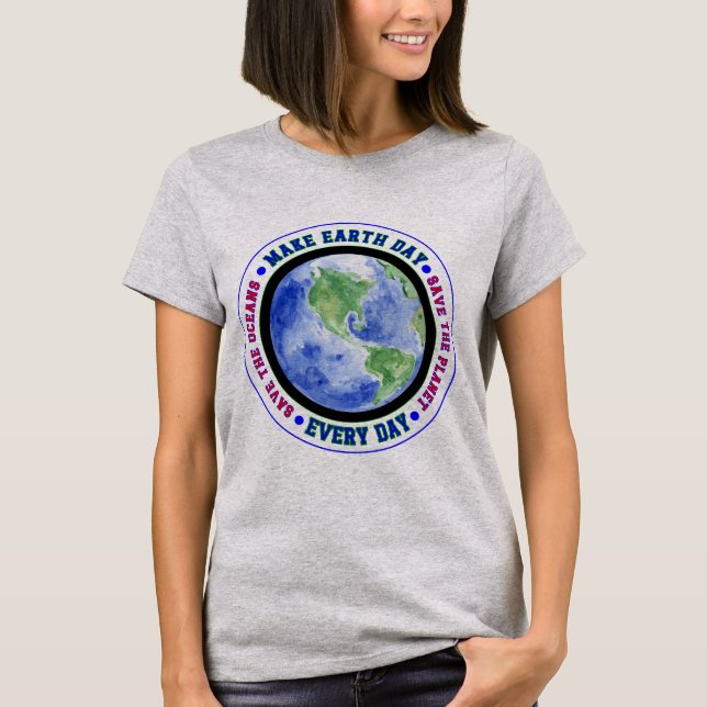 Gör jorddagen varje dag till klassisk T-shirt (Framsida)