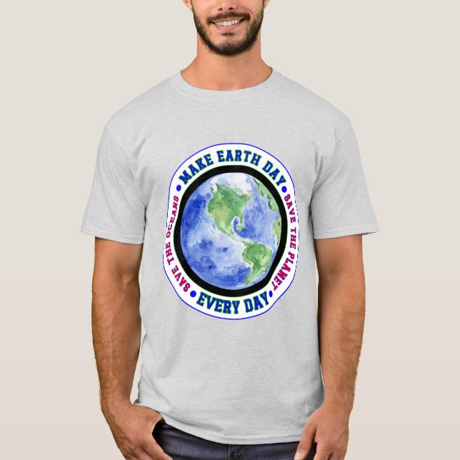 Gör jorddagen varje dag till klassisk T-shirt (Framsida)