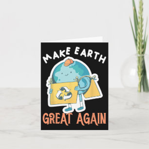 Gör Jorden Stor Igen Jordens Dag Planet Miljö Kort