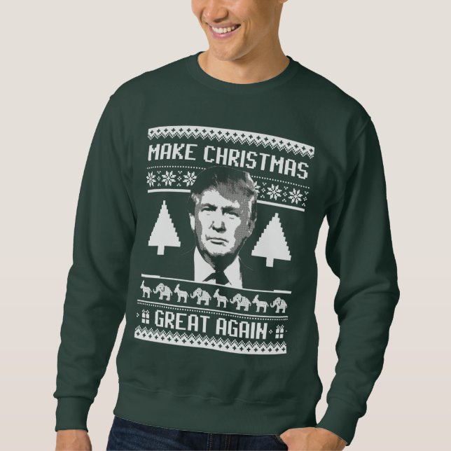 Gör jul underbar igen - Anti-Trumf Sweatshirt (Framsida)