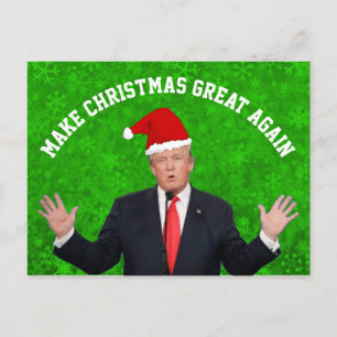 Gör jul Underbar igen Donald Trump Helg Vykort