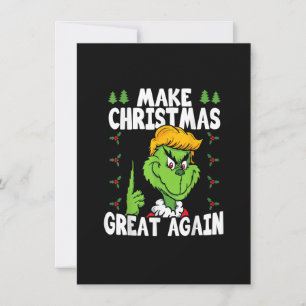 Gör jul Underbar igen Donald Trump Julafton Funny Inbjudningar