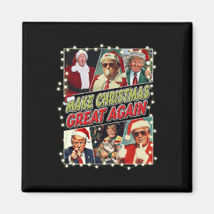 Gör jul Underbar igen Donald Trump Mega Magnet