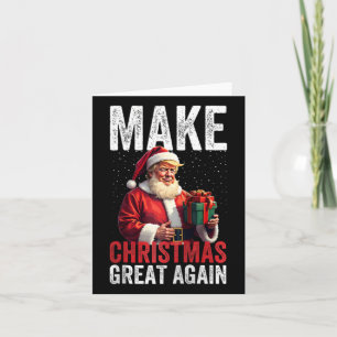 Gör jul Underbar igen för Donald Trump Älskare Kort