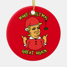 Gör jul underbar igen julgransprydnad keramik