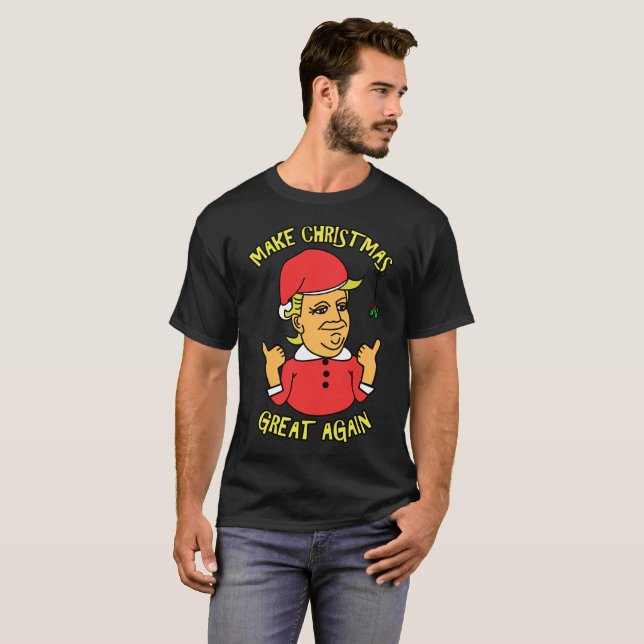 Gör jul underbar igen tee shirt (Hel framsida)