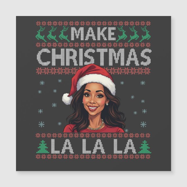 Gör julen La La La ful jultröja Kamala  (Framsida)