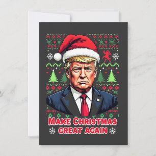 Gör julen stor igen ful jultröja trump inbjudningar