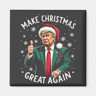 Gör julen stor igen ful jultröja Trump Magnet