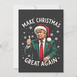 Gör julen stor igen ful jultröja Trump Spara Datumet
