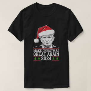 Gör julen stor igen rolig jultomte Trump 2024 T Shirt
